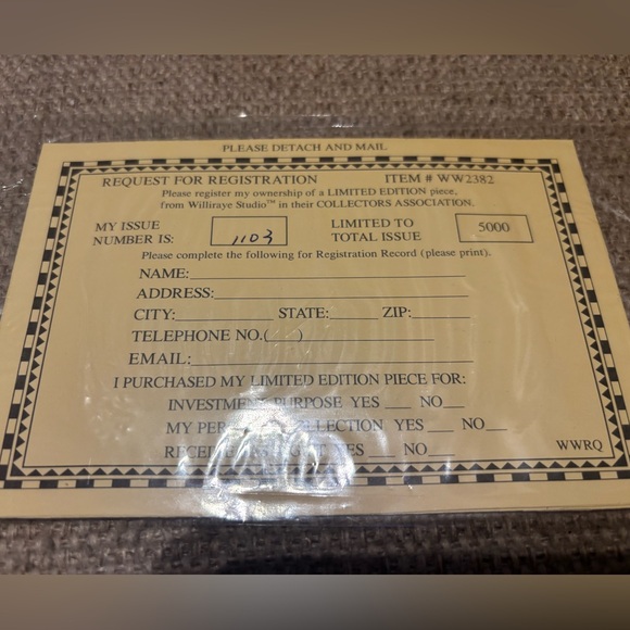 Williraye WW2382 Bear - Run LE 1103 /5000 - Picture 5 of 10